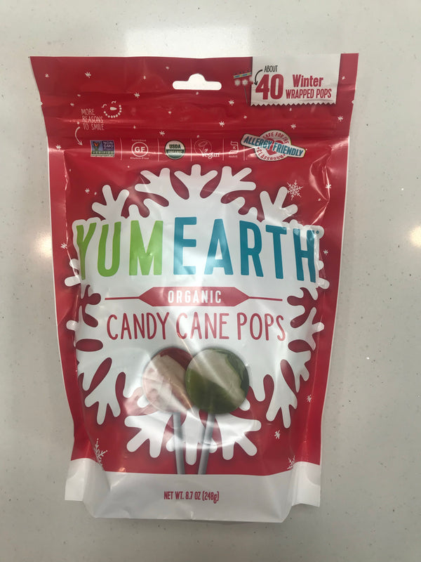 Yum Earth Organic Candy Cane Pops