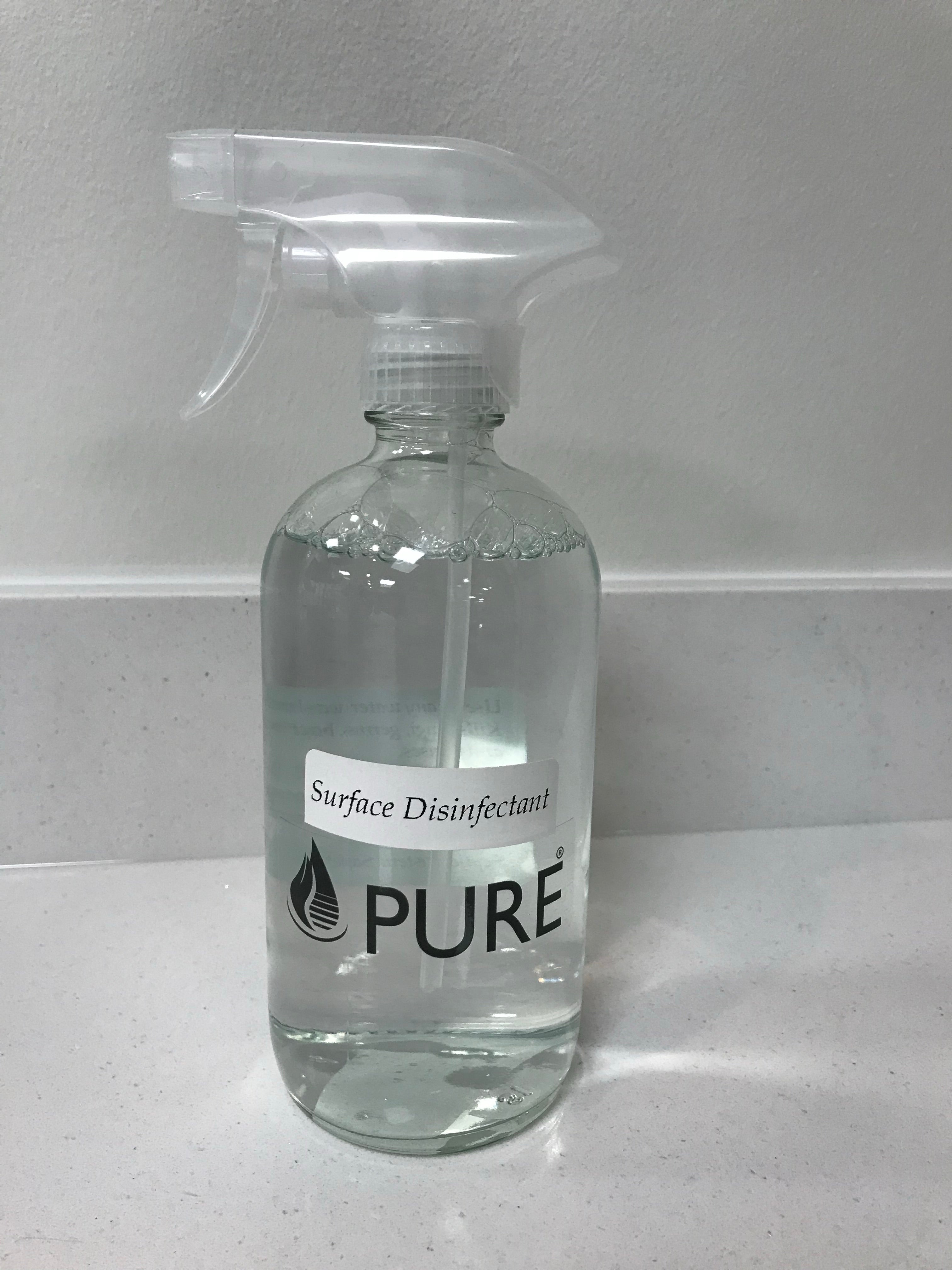 Pure Bio Surface Disinfectant - with Refillable Glass Bottle