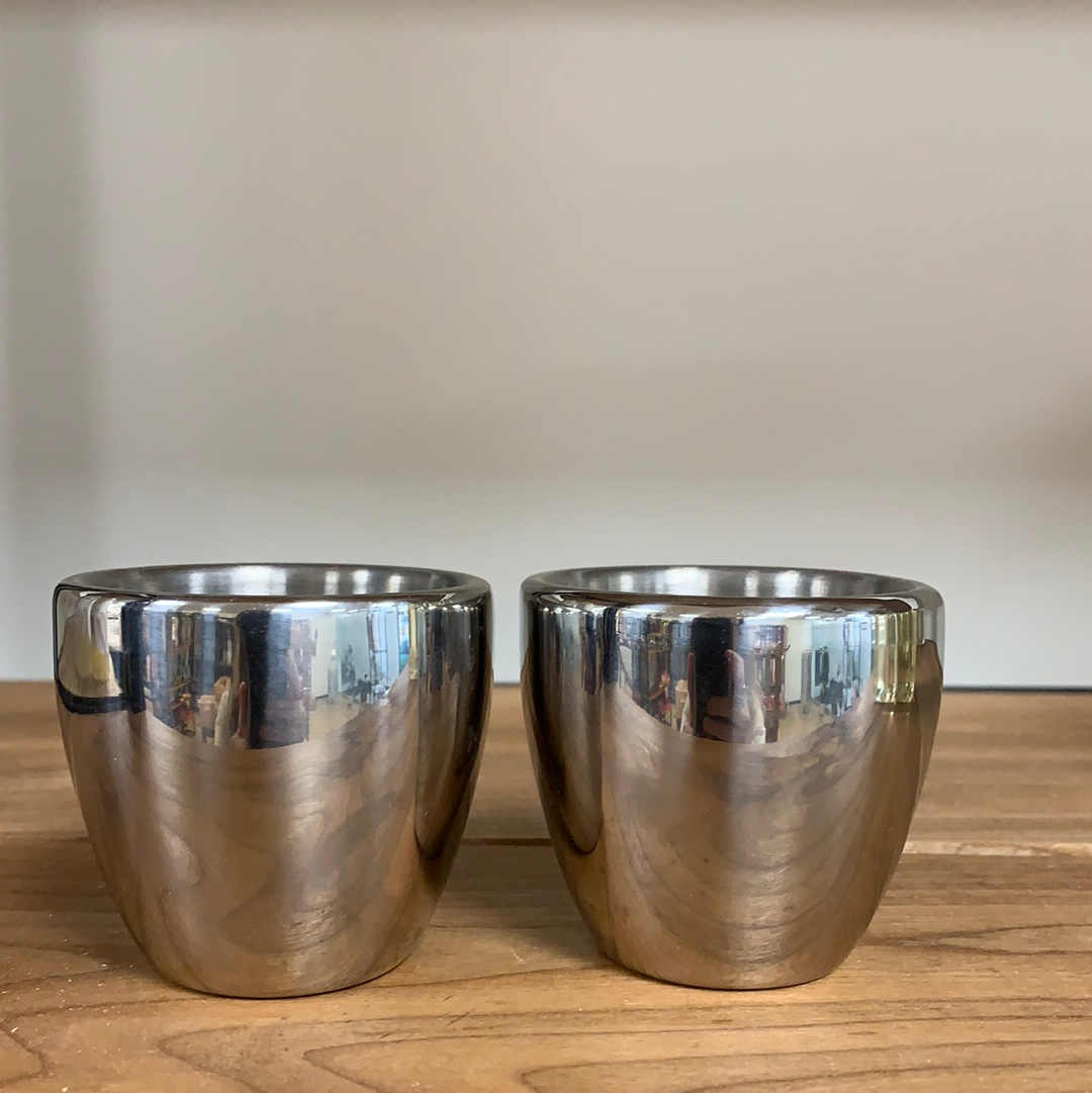 Stainless Steel 200ml Tea Cups 2 pack