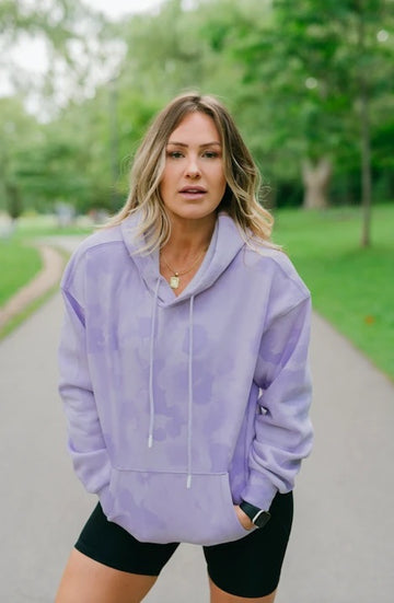 Buy lavender Lazy Pants x Free Flow sponge hoodie