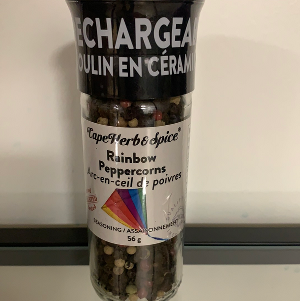 Cape Herb & Spice rainbow peppercorn grinder